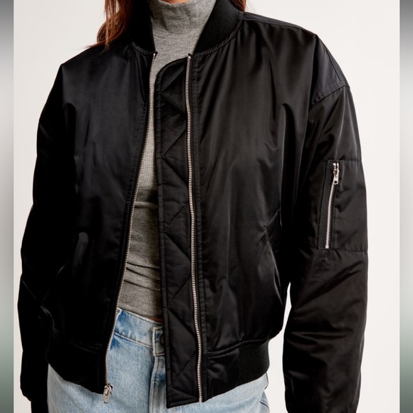 Nylon Bomber Jacket - Picture 4 of 12